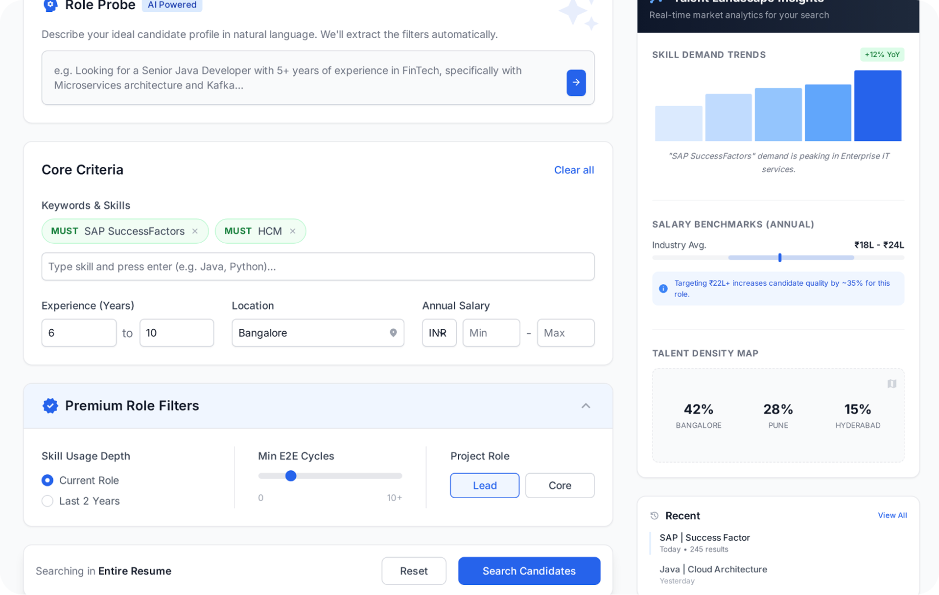 Concept — market reality at intake